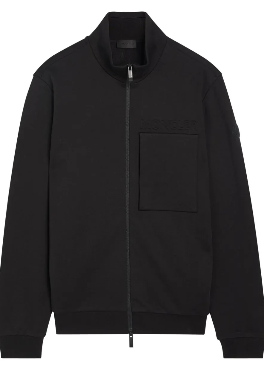 Embossed-logo cotton jacket