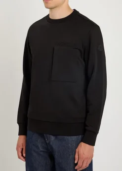 Embossed-logo cotton sweatshirt