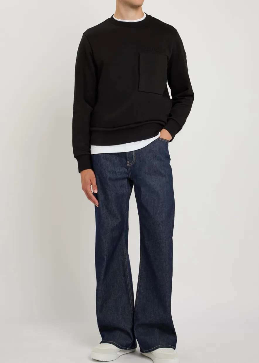 Embossed-logo cotton sweatshirt