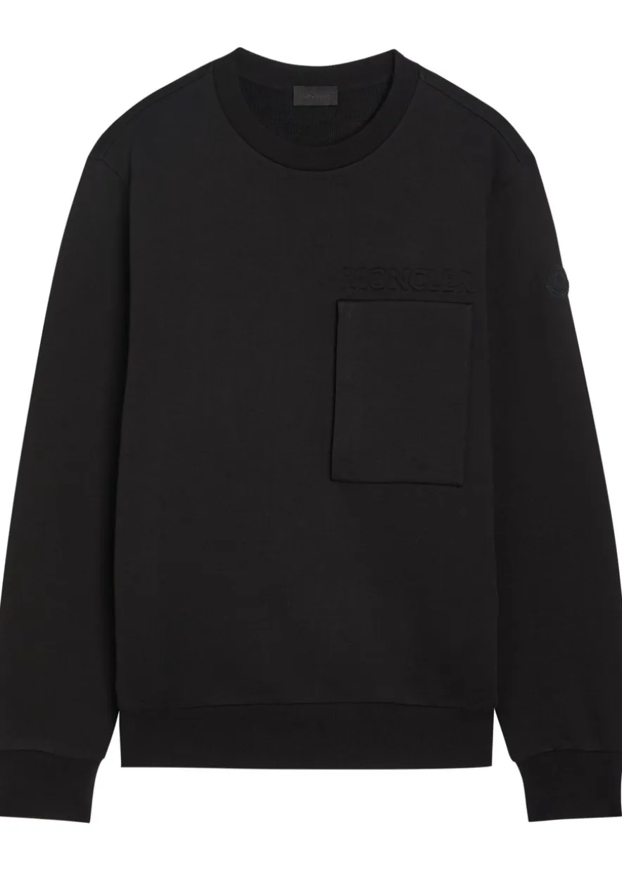 Embossed-logo cotton sweatshirt