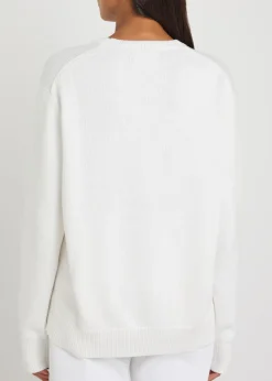 Embroidered cotton jumper