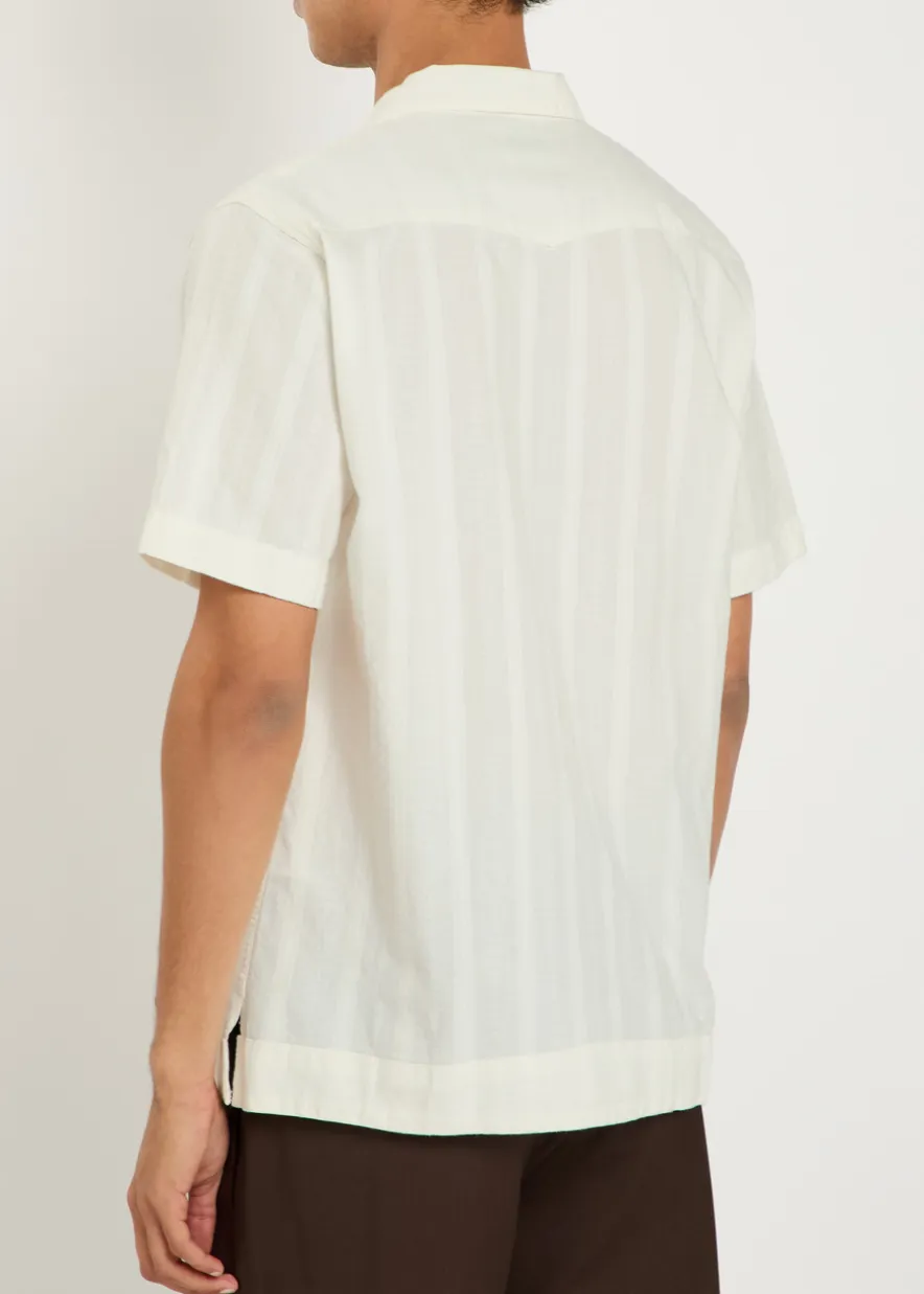 Embroidered cotton shirt