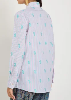 Embroidered cotton shirt