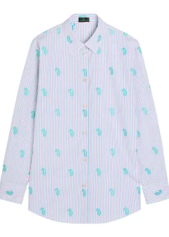 Embroidered cotton shirt