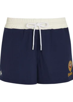 Embroidered cotton shorts
