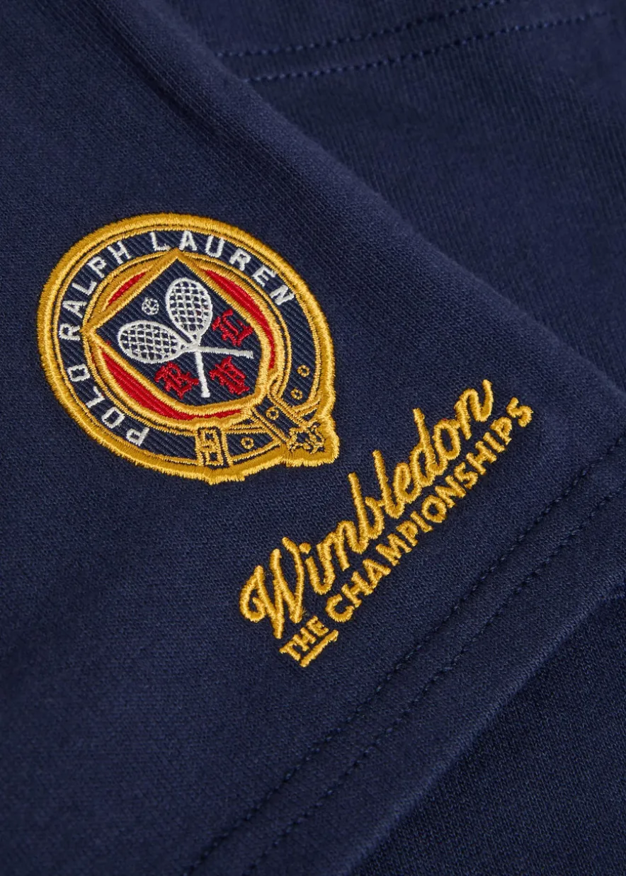 Embroidered cotton shorts