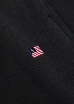 Embroidered cotton sweatpants