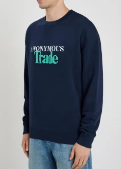 Embroidered cotton sweatshirt