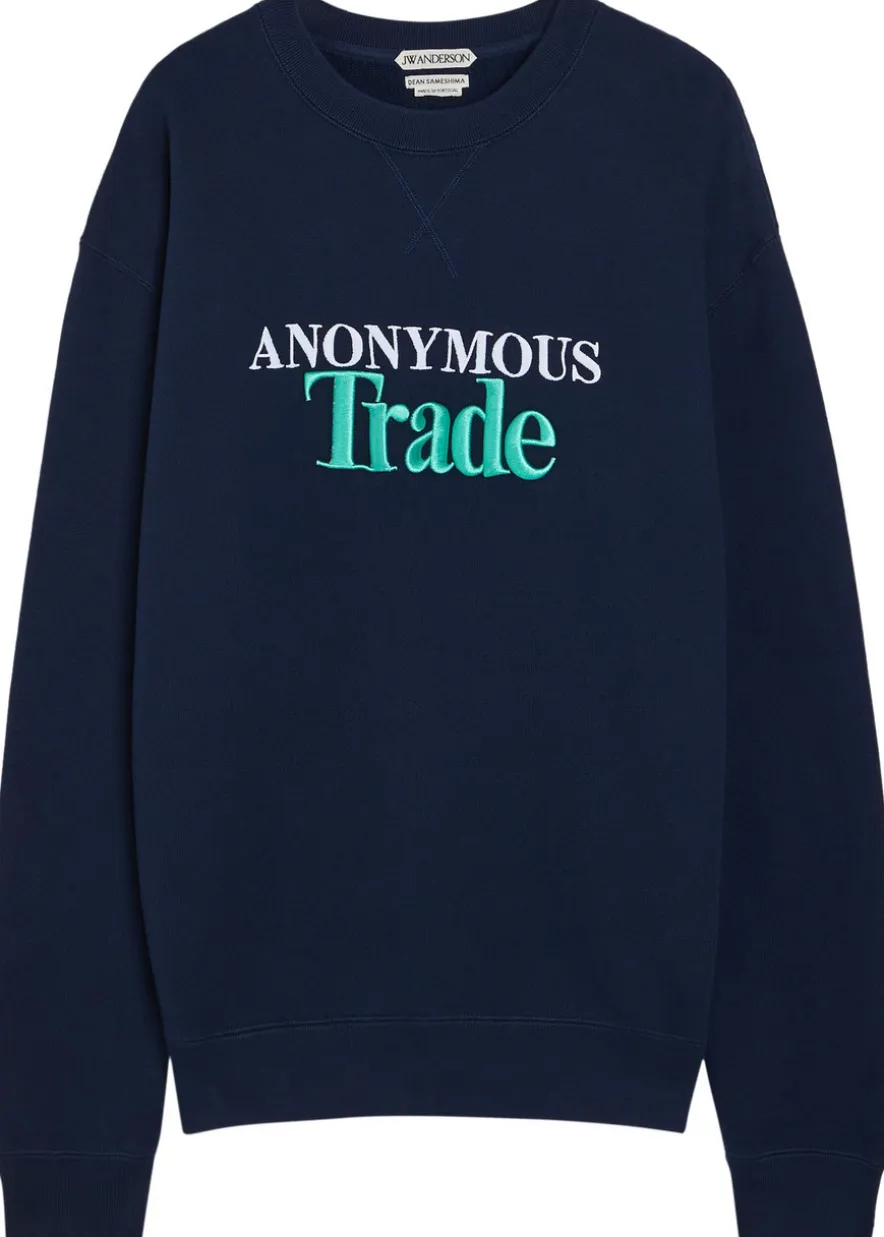 Embroidered cotton sweatshirt