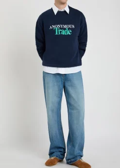 Embroidered cotton sweatshirt