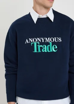 Embroidered cotton sweatshirt
