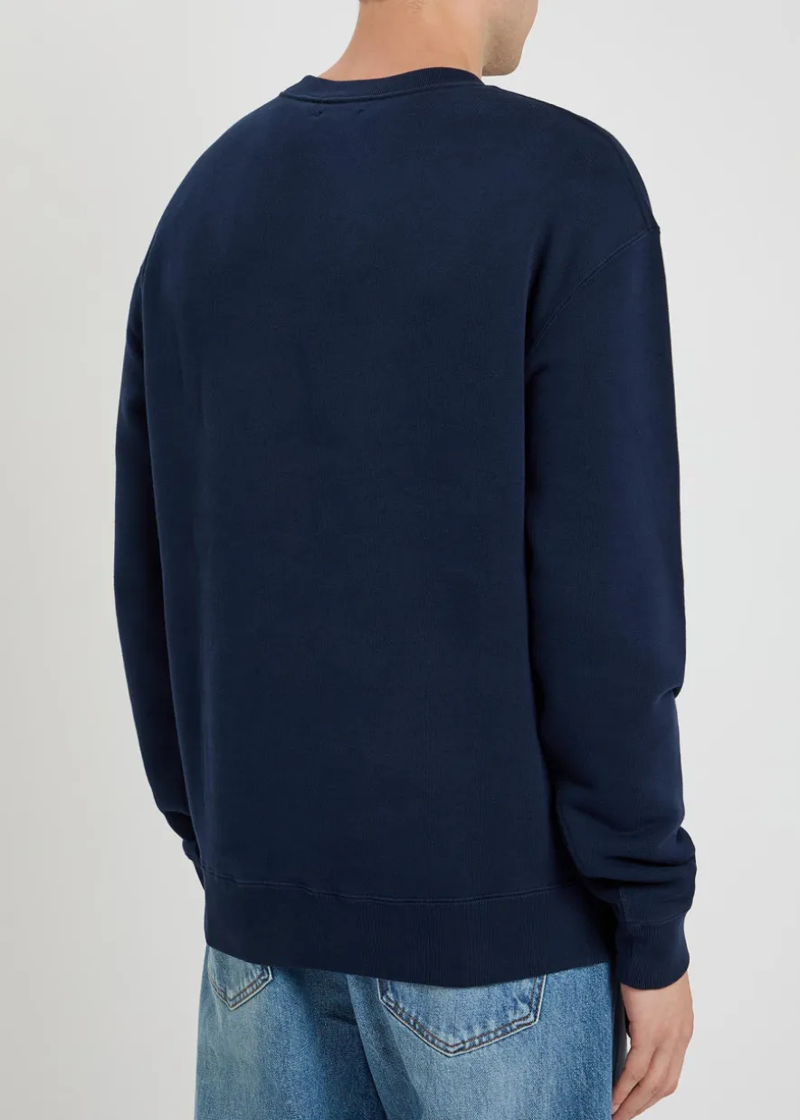 Embroidered cotton sweatshirt