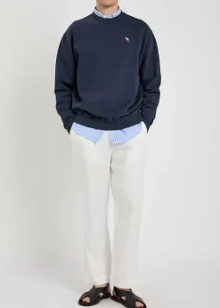 Embroidered cotton sweatshirt