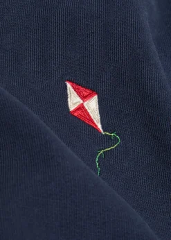 Embroidered cotton sweatshirt