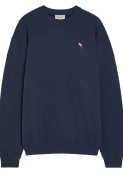Embroidered cotton sweatshirt