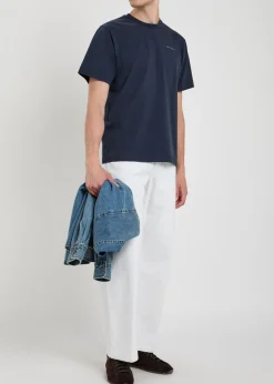 Embroidered cotton T-shirt