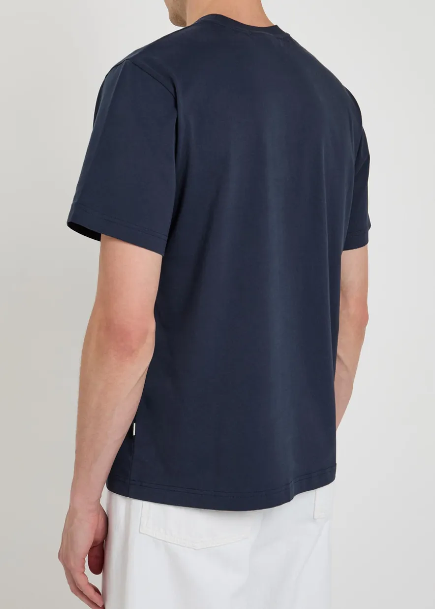 Embroidered cotton T-shirt