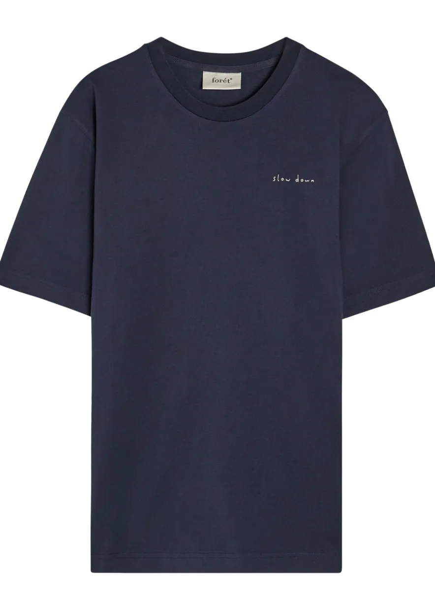 Embroidered cotton T-shirt