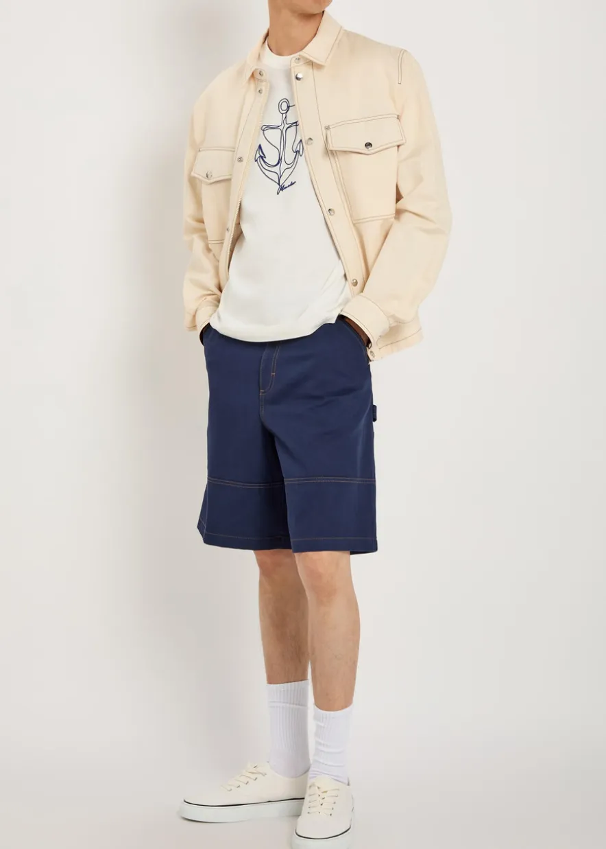 Embroidered cotton T-shirt