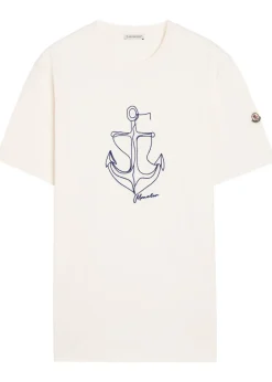 Embroidered cotton T-shirt