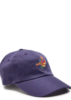Embroidered cotton-twill cap