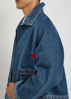 Embroidered denim jacket