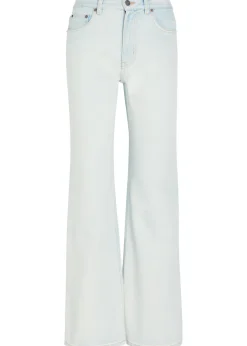 Embroidered flared-leg jeans