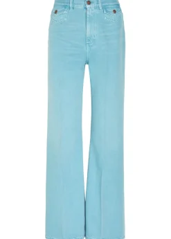 Embroidered straight-leg jeans