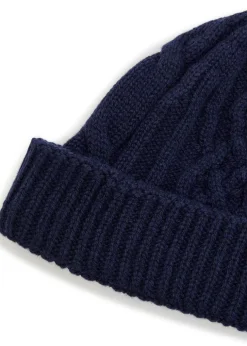 Emery cable-knit cashmere and wool-blend beanie