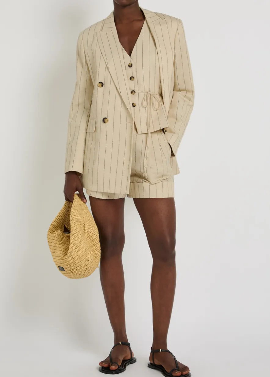 Emile pinstriped double-breasted blazer