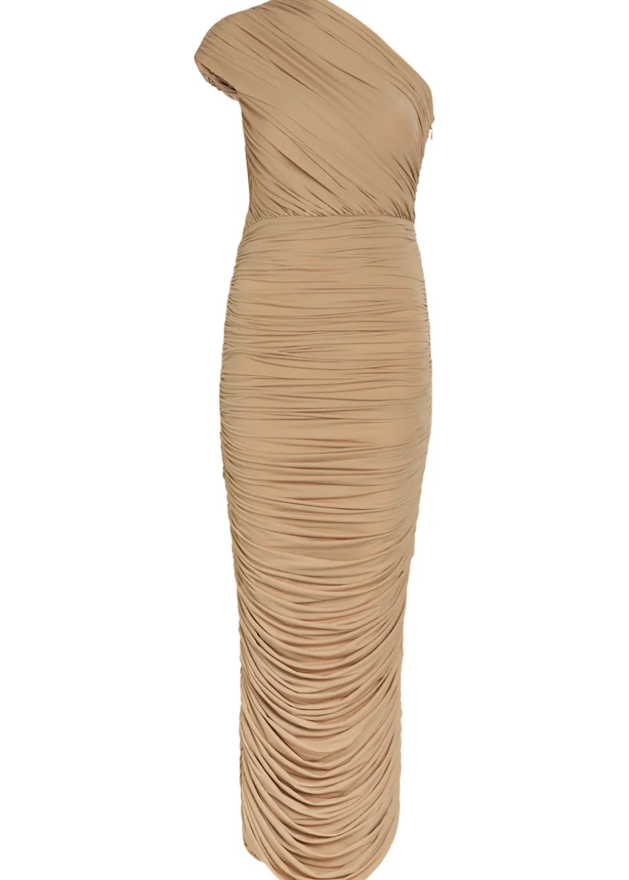 Emina ruched stretch-jersey maxi dress