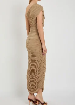 Emina ruched stretch-jersey maxi dress