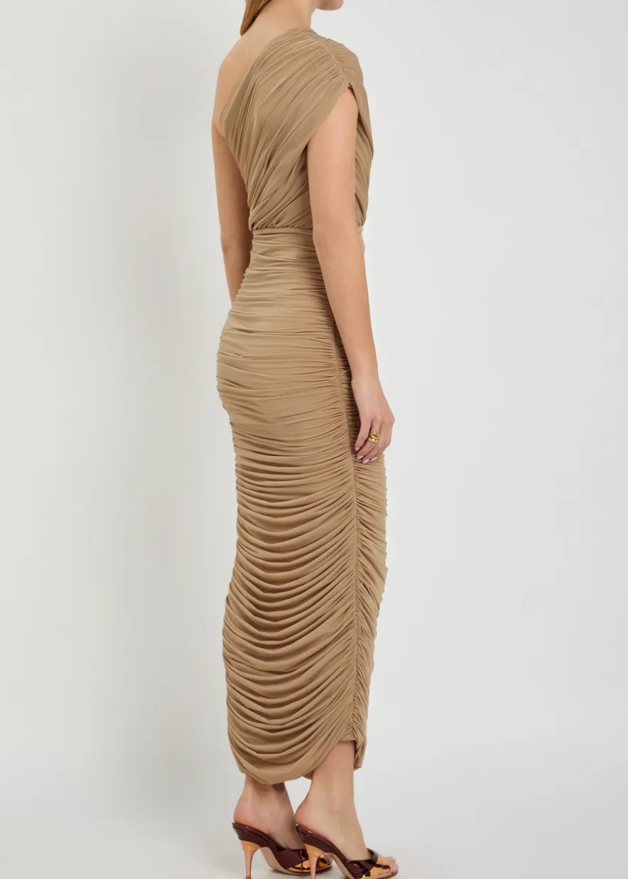 Emina ruched stretch-jersey maxi dress