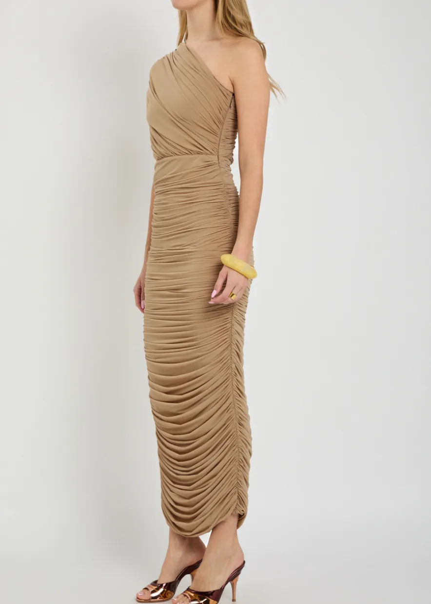 Emina ruched stretch-jersey maxi dress