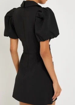 Emma contrasting crepe mini dress