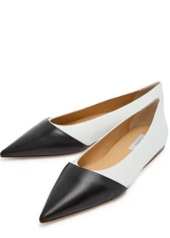 Empress colour-blocked leather ballet flats
