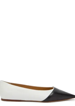 Empress colour-blocked leather ballet flats