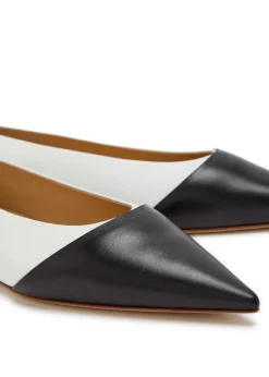 Empress colour-blocked leather ballet flats