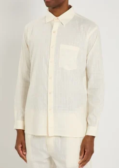 Enamorados embroidered cotton-blend shirt