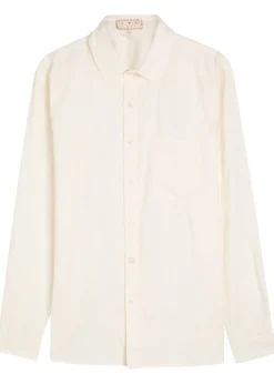Enamorados embroidered cotton-blend shirt