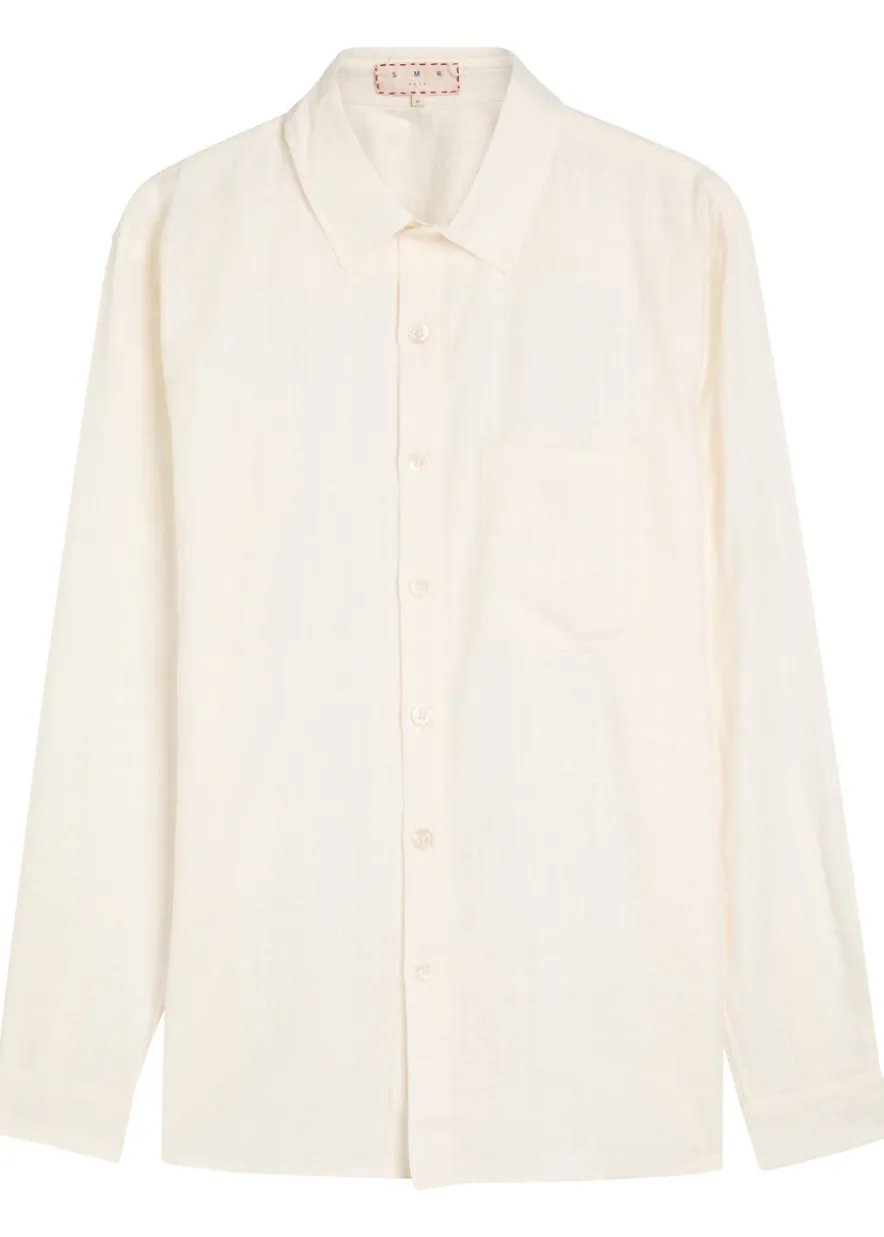 Enamorados embroidered cotton-blend shirt