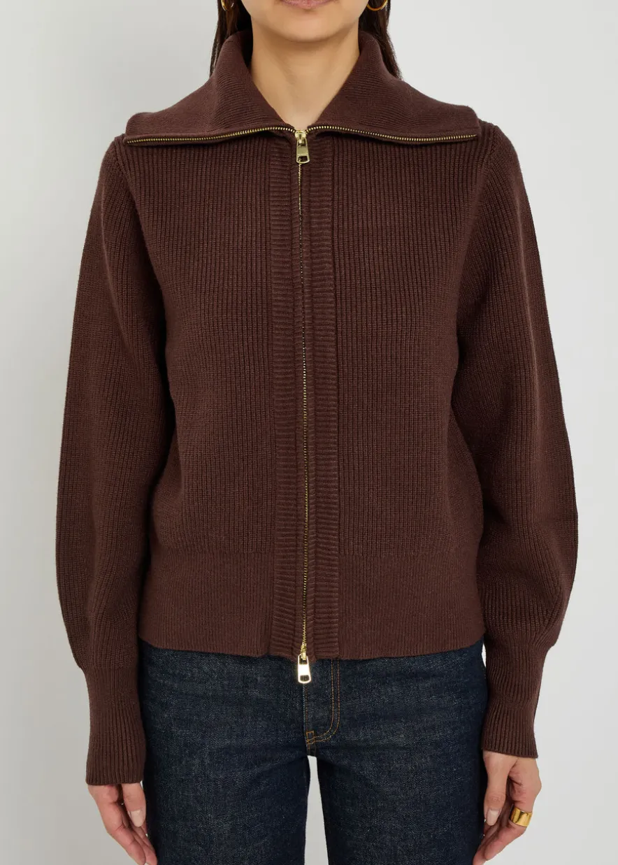 Enrico ribbed knit cardigan