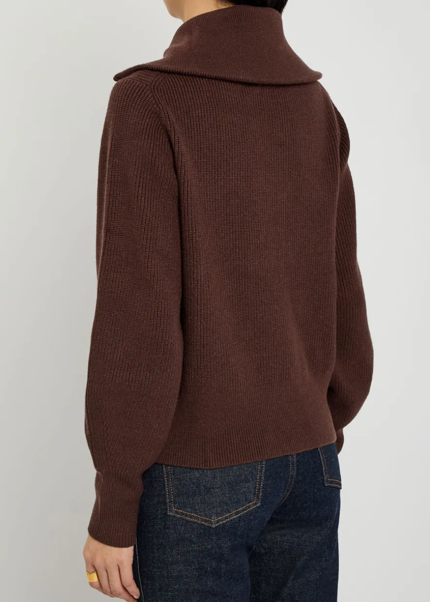 Enrico ribbed knit cardigan