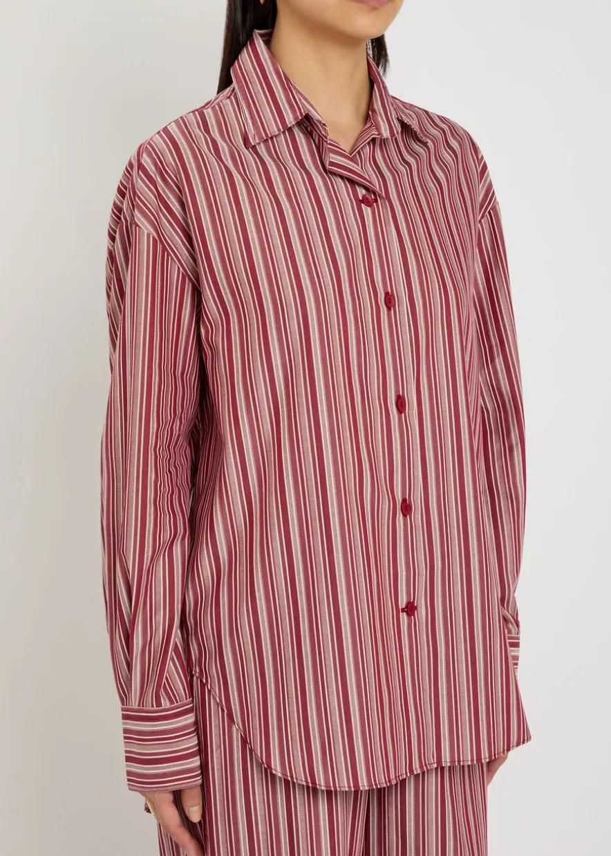 En Vau striped cotton shirt