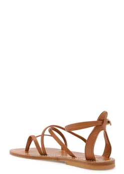 Epicure cross-over leather sandals