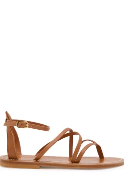 Epicure cross-over leather sandals