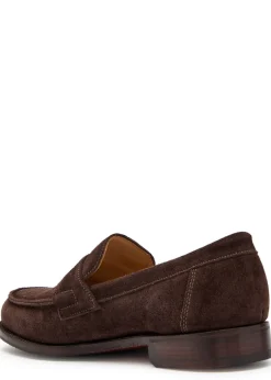 Epsom suede loafers