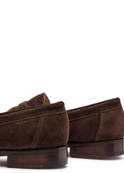 Epsom suede loafers