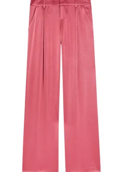 Eric wide-leg satin trousers