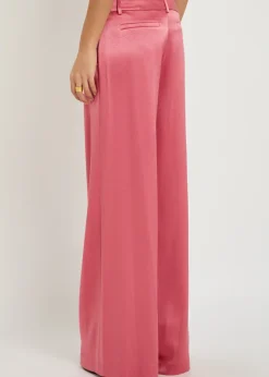 Eric wide-leg satin trousers